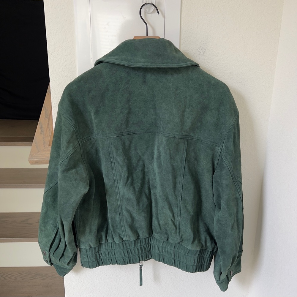 NWT Free People We The Free Desert Moon Suede Jacket in Green Grove - Picture 5 of 10